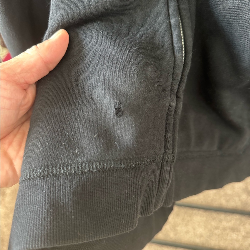 rag & bone Black Zip Up Sweater
